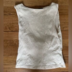 Brandy Melville Cream Textured Top